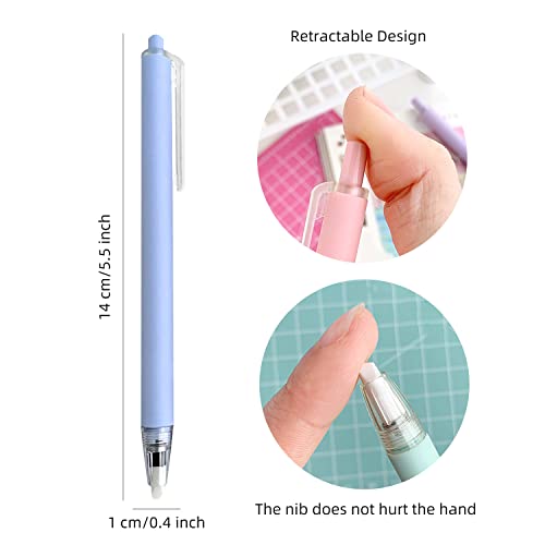 Gincevhy 4 Pcs Morandi Color Retractable Paper Cutter Pen, Craft Art Ceramic Blade, Safety Hobby Knife With Precision Blade For School And Home #TOP1