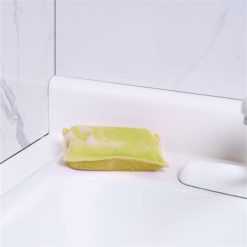 Image of Superio Miracle Microfiber Scrubbing Sponge, Yellow Extra Scrubbing Power Sponge for Kitchen, Sink, Pot, Pan and Dish Washing, Super Absorbent and Rapid Drying