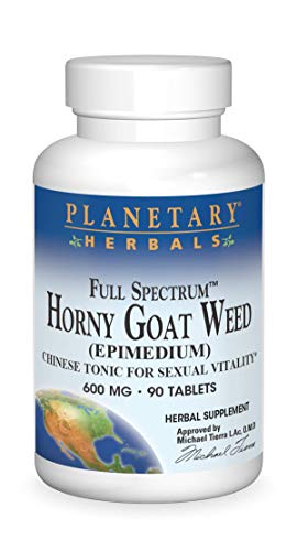 Planetary Herbals Horny Goat Weed, Full Spectrum 600 mg Men's Enhanced Intimate Stamina - 90 Tablets Planetary Herbals Horny Goat Weed, Full Spectrum 600 mg Men's Enhanced Intimate Stamina - 90 Tablets