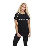  Friends Titles Camiseta, Negro (Black BLK), 40(Tamaño Fabricante: Medium) para Mujer