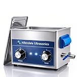 6L Ultrasonic Cleaner 150W with Heater & Dial Timer - Stainless Steel Ultrasonic Cleaning Machine with Drain Tap for Carburettors, Jewellery, Watches & Parts Cleaning