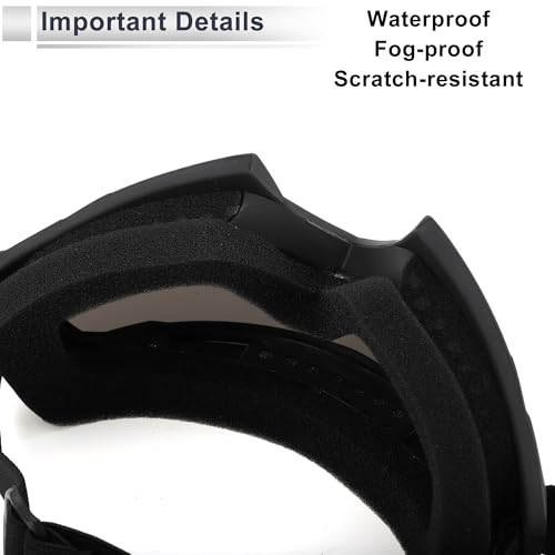 1 Pc Universal Motorcycle Goggles Dimmable Sunglasses UV Protection Matte Black TPU PC4