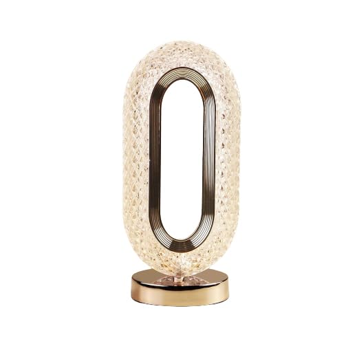 Drumstone 𝟏𝟓 𝐘𝐞𝐚𝐫𝐬 𝐖𝐚𝐫𝐫𝐚𝐧𝐭𝐲 USB Rechargeable Crystal Table Lamp – Touch Control, 3 Color Temps, Gold Metal Tree Design, Bedside Night Light for Bedroom, Living Room, Gift, LED Lamp