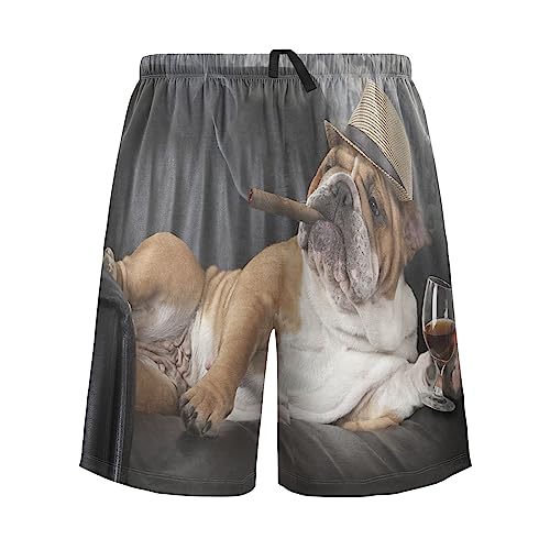 Oyihfvs Men's Pajama Shorts, Soft Lounge Short Pants with Pockets Drawstring (S-2XL)2