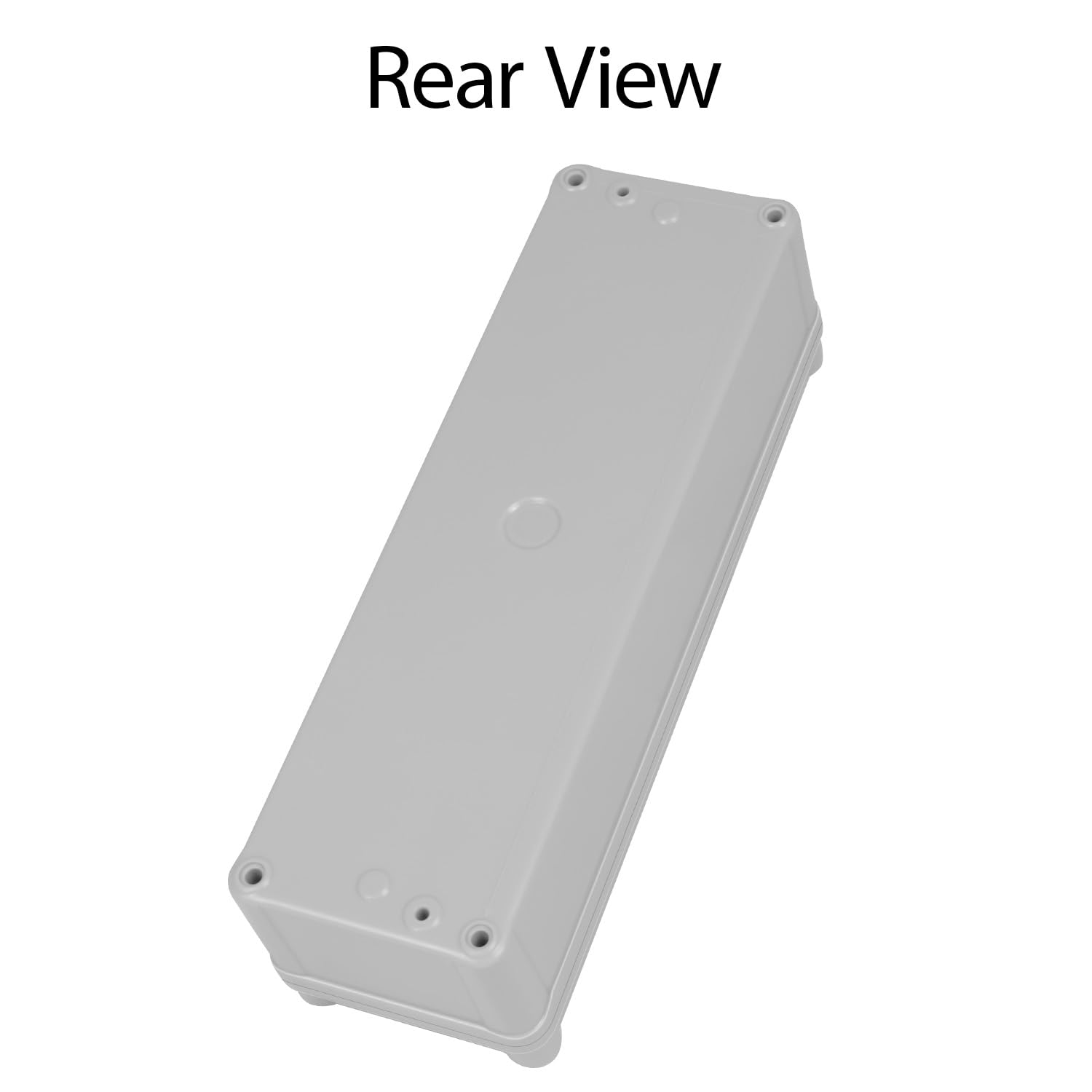 Junction Box，9.8"x 3.1"x 2.8" Outdoor Electrical Box with Mounting Plate, IP67 Dustproof Waterproof ABS Plastic Project Box, DIY Electrical Enclosure Gray (250x 80x 70 mm)
