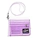 Filles Transparent Wallet Neck Jelly Halter Porte-Monnaie Porte-Cartes d'embrayage (Violet)