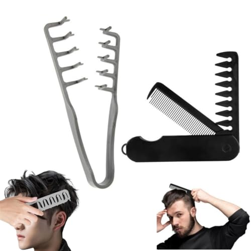 Image of Texture Comb, Texturizing Comb for Men & Women - Volumizing & Detangling Comb for All Hair Types, Thick, Curly & Straight Hairs, Works on Wet /Dry Hair, Travel-Friendly Hairs Styling Tool for Fluffy Texture & Waves