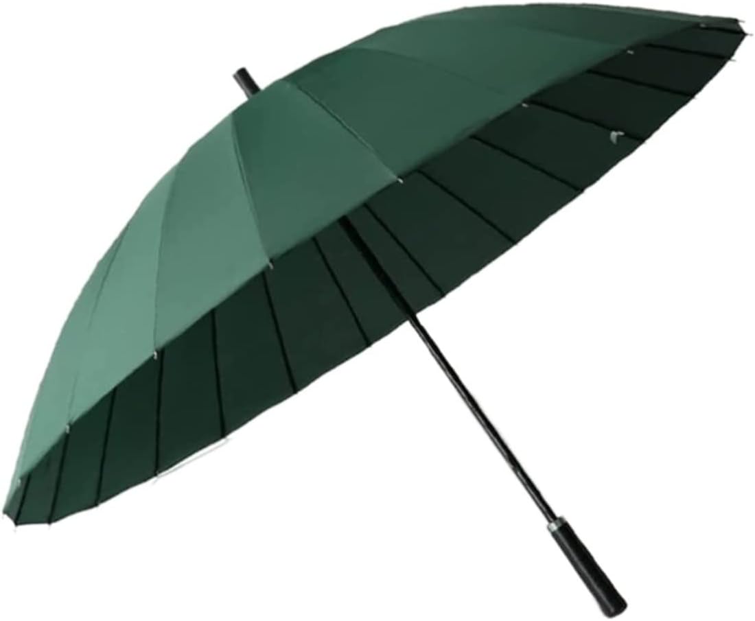 Windproof Travel Umbrella Windproof Big Umbrella Men Business Outdoor Umbrella Golf Umbrellas Rainstorm Women Umbrella Stand up to Snow Storm，Dark Green 112 * 85cm