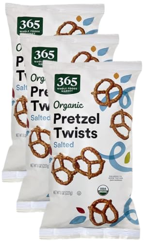 Image of 365 by Whole Foods Market, Organic Mini Pretzel Twists, 8 Ounce (Pack of 3)