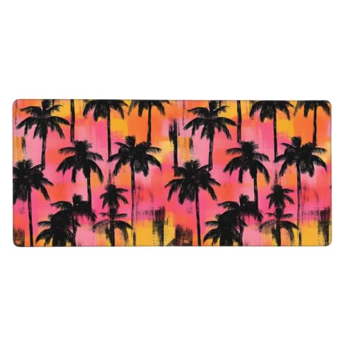 Tapis de souris paysage tropical pour un bureau d'ordinateur portable inspirant