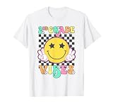 Girls 2nd Grade Vibes Smile Face Back to School Second Grade T-Shirt