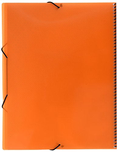 grafoplas 39832252 - 20 Pockets Folder, A4, Tapas, PP Orange - Image 2