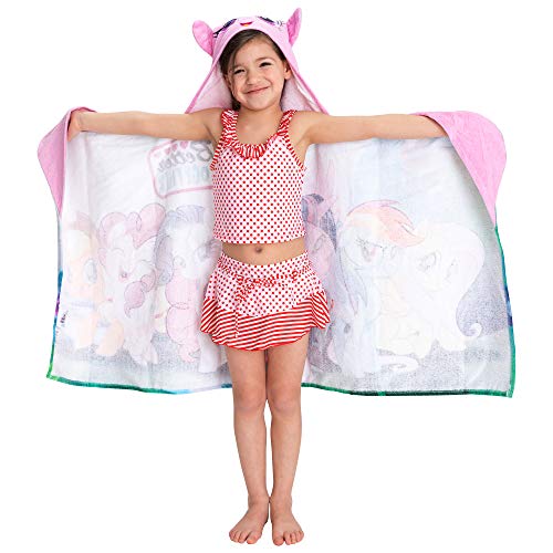 Image of My Little Pony Bath /Pool /Beach Soft Cotton Terry Hooded Towel Wrap, 24 in x 50 in, By Franco Kids