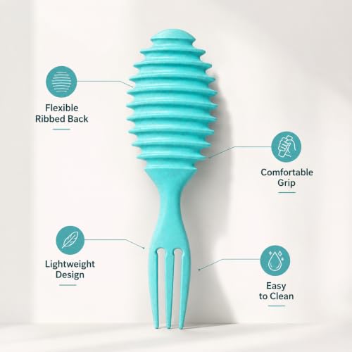 Image of Curly Hair Detangling Brush for Curly, Wavy & Frizzy Hair (Mint)