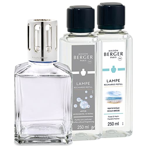 Maison Berger Paris 1898 Cofre de Lámpara + 2 Fragancias L'Essentielle, pequeño