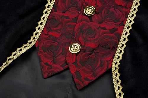 Disfraz Vampiro Medieval Deluxe para Niños con Bufanda miniatura 4