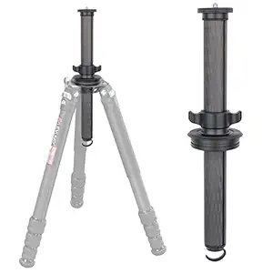 EVUMO TZ4 Tripod Center Column, 40mm Tripod Center Extension Tube for XT9S Bowl Tripod, 10-Layers Carbon Fiber, 1/4 