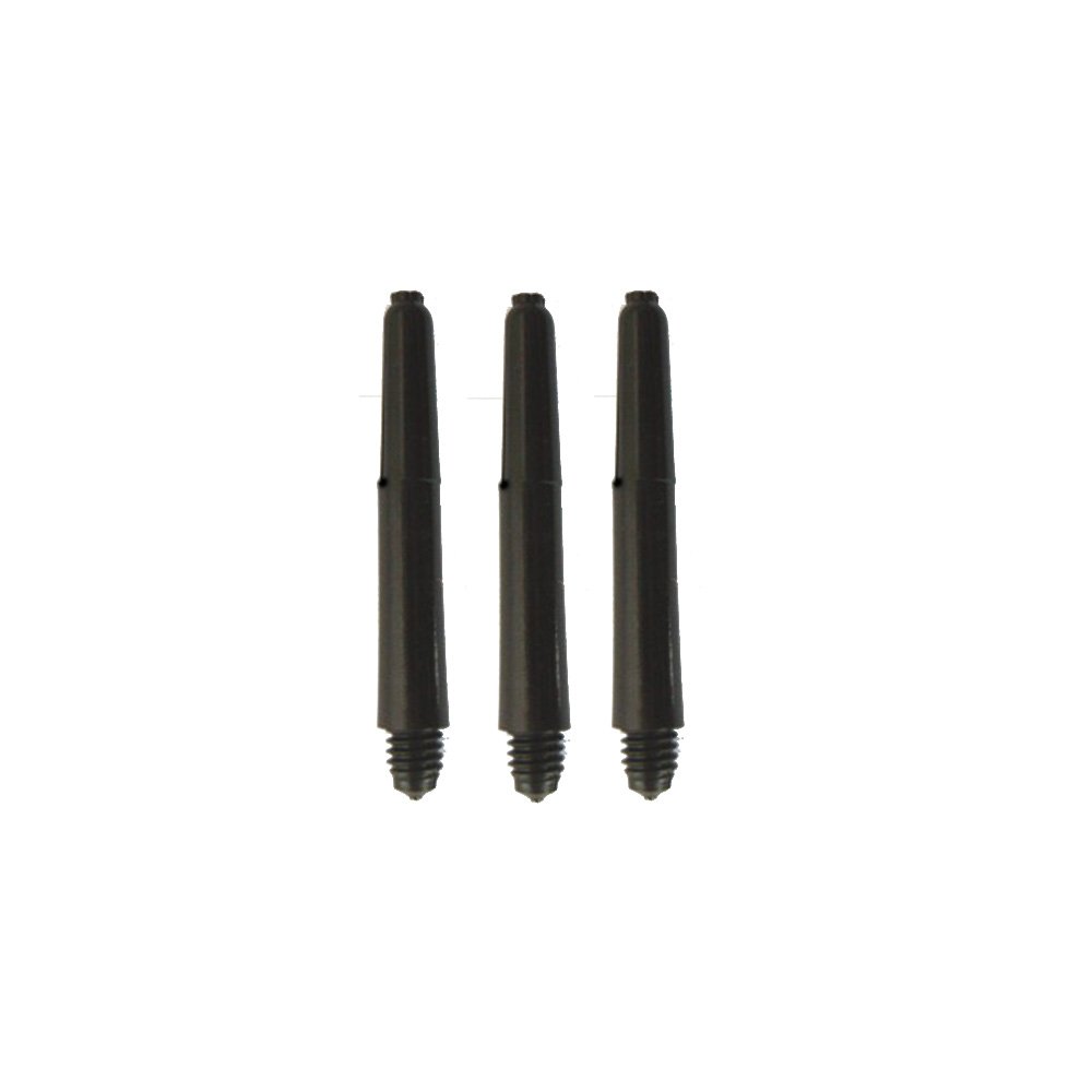 Deflectagrip 10 Sets of 3 (30 Pieces) 2ba Black Nylon Dart shafts Short Size 35 mm 1 1/2