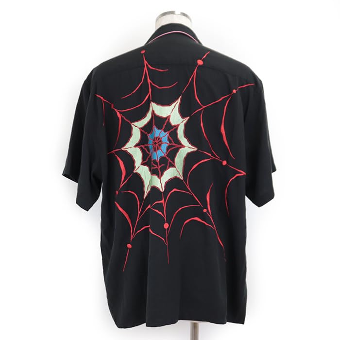 Amazon.co.jp: ワコマリア ウルフズヘッド WESTERN SHIRT S S 蜘蛛の巣 
