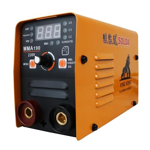 Maquina Solda Inversora Mini 190 Tig Mma Elétrica Usk - 220V - KG FERRAMENTAS