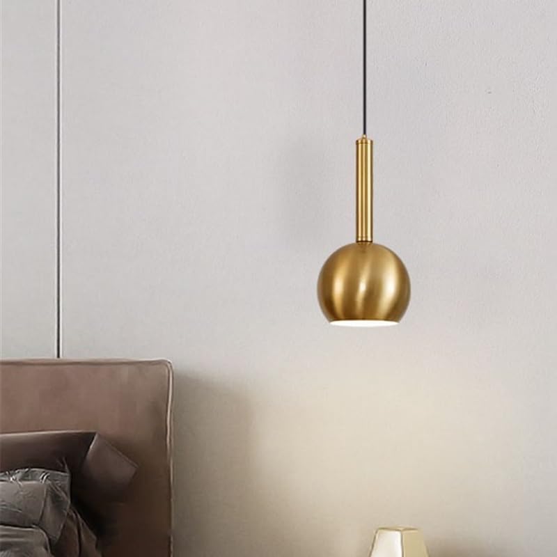Lustre LED industriel en métal bronze pour en finir avec les pièces sombres