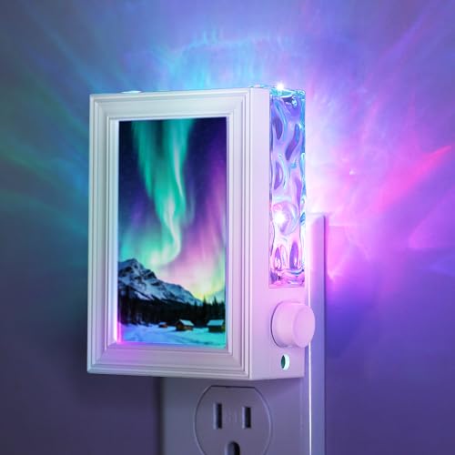 JandCase 10-Color Dimmable Plug-In Photo Frame Night Light