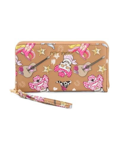 Betsey Johnson Zip Around Wallet with Wristlet Strap