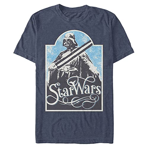 T-Shirt Homme Star Wars Dark Vador en coton noir col rond