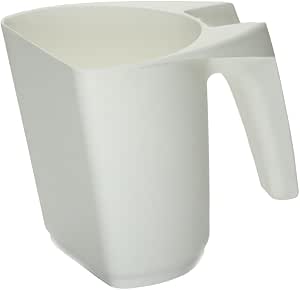 Little Giant 3-Quart Plastic Feed Scoop - Enclosed Design, Measure Marks, Heavy Duty, Stackable, Yellow - View #2