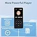 128GB MP3 Player with Bluetooth 5.2 Portable Multi-Function Music Player with HD Speaker,FM Radio, Voice Recorder, E-Book Slim Design Metal Shell (Earphones Included)