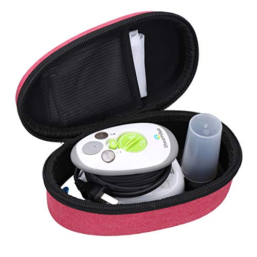 Aproca Hard Storage Travel Case Compatible with Steamfast SF-717 Mini Travel Steam Iron (Red-New Version)