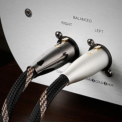SKW A Pair Balanced XLR Male to XLR Female 3 PIN Cable for Microphones & Studio Equipment, Heavy-Duty Braided Shielded Cord 1.64ft/0.5M (2-Pack)