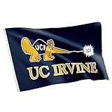Desert Cactus University of California Irvine UCI Flag - 3 x 5 Feet Anteaters Banner, Indoor/Outdoor Durable Fabric, 100% Polyester Design (Style 5)