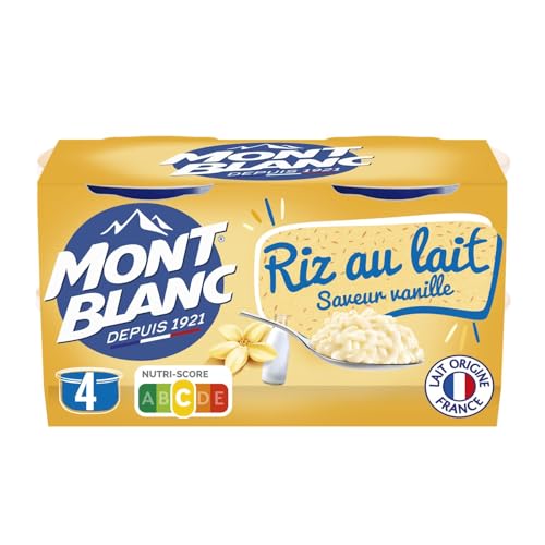 Riz au Lait Vanille Mont Blanc, les saveurs de l'enfance au bon lait de France