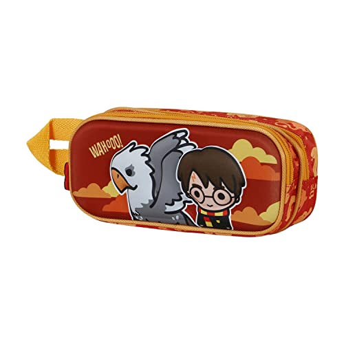 Karactermania Harry Potter Buckbeak-Estuche Portatodo 3D Doble, Naranja, Talla única