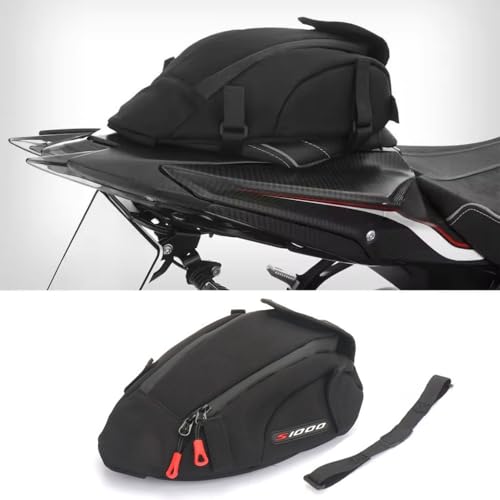 Chaoouyue Motorcycle 4L Waterproof Tail Bag Fit for BMW S1000RR (2021-2023)/ S1000R(2014-2018)/ M1000R (2018-2022) Black Rear Pillion Seat Luggage Storage Bag Tool Kit
