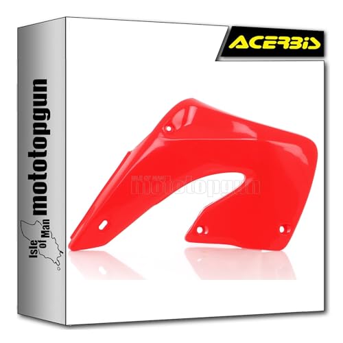 Écopes de radiateur Acerbis rouge pour protéger le moteur de votre Honda CR 250 R