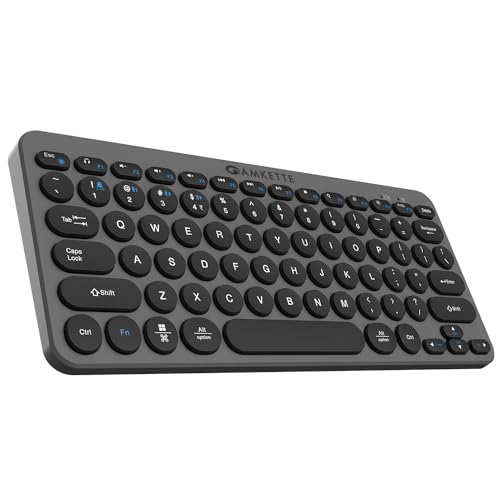 Amkette Optimus BT 4 in 1 Wireless Keyboard/Bluetooth Keyboard, 2...