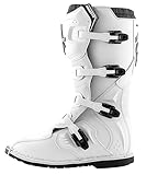 4 Verschlussschnallen Bogotto MX-3 Motocross Stiefel (White,44)