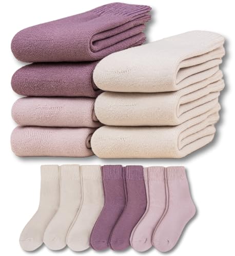 Image of KANAV 7 Pairs Warm Winter Socks for Women Thick Thermal Boot Socks Comfy Slouchy Fuzzy Slipper Socks Cozy Chunky Ankle Socks