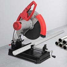 14in Blade Cutting Machine All-aluminum Cut Off Saw 0-45Adjustable Cutting Saw, 2800W 3900RPM Chop Saw for Cutting Metal Wood Steel Iron Pvc Plastic Aluminum