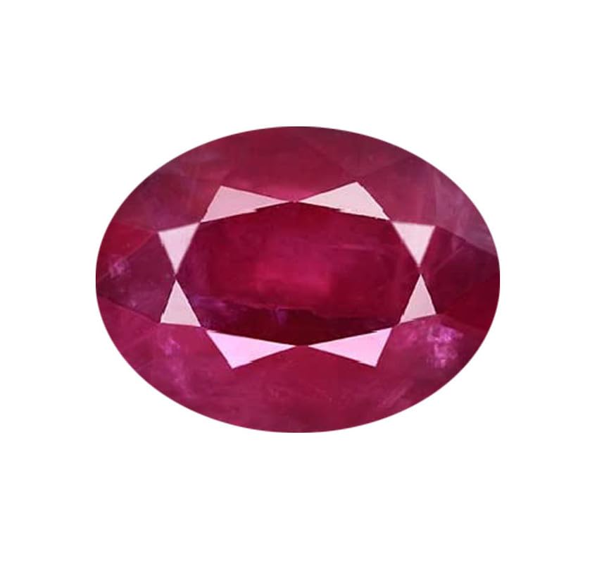 s kumar gems & jewels Certified Pink 7.50 Ratti Oval Natural Ruby Stone Gemstone for Men and Women-picture-35