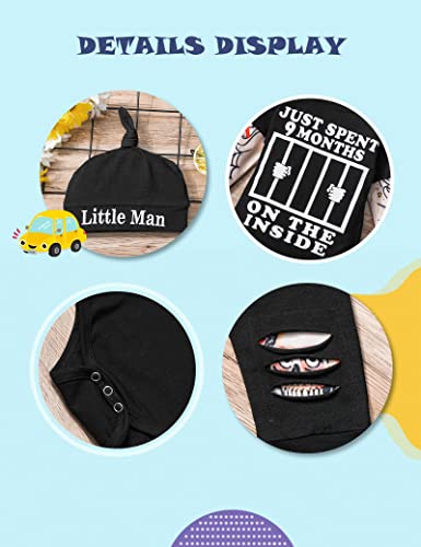 Image of Newborn Baby Boy Cotton Fake Tattoo Sleeve Romper Rockabilly Bodysuits Outfits Clothes