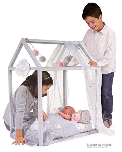 Decuevas- CASITA Cama Madera Martin con Accesorios 83X55X65CM, (54929)