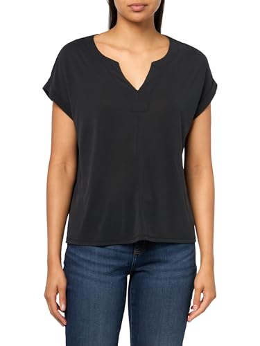 T-shirt à col cranté Sandwash Femme Lucky Brand haut mode casual en coton