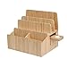 MobileVision Bamboo Charging Station w/ Extension & Apple Watch Adapter COMBO Multi Device Organizer for a Watch, Smartphones, Tablets, and Laptops