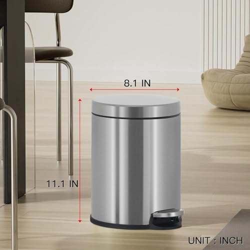 2 Pack Canecas Redondas de Acero Inoxidable 6 L miniatura 7