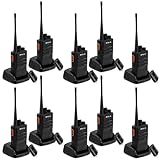 Retevis RB46 Waterproof Walkie Talkies,Portable FRS Two Way Radios,Crystal Voice,Squelch,Emergency Alarm,2 Way Radio Long Range for Business (10 Pack)