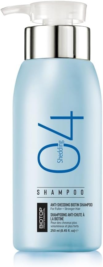 04 Shampoo Shedding 250ml |It Strengthen Hair & Reduce Shedding|Creating a Thicker & Healthier-looking Hair|Paraben & Sulfate free|Hair fall control Shampoo for Men & Women (250)