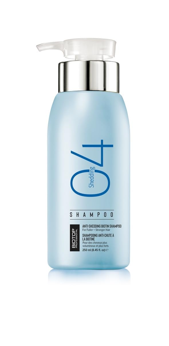 04 Shampoo Shedding 250ml |It Strengthen Hair & Reduce Shedding|Creating a Thicker & Healthier-looking Hair|Paraben & Sulfate free|Hair fall control Shampoo for Men & Women (250)